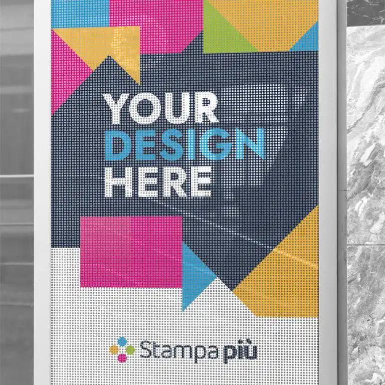 Adesivo microforato oneway per vetrine e vetri con stampa personalizzata