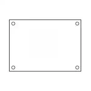 43 x 30 cm Rettangolare