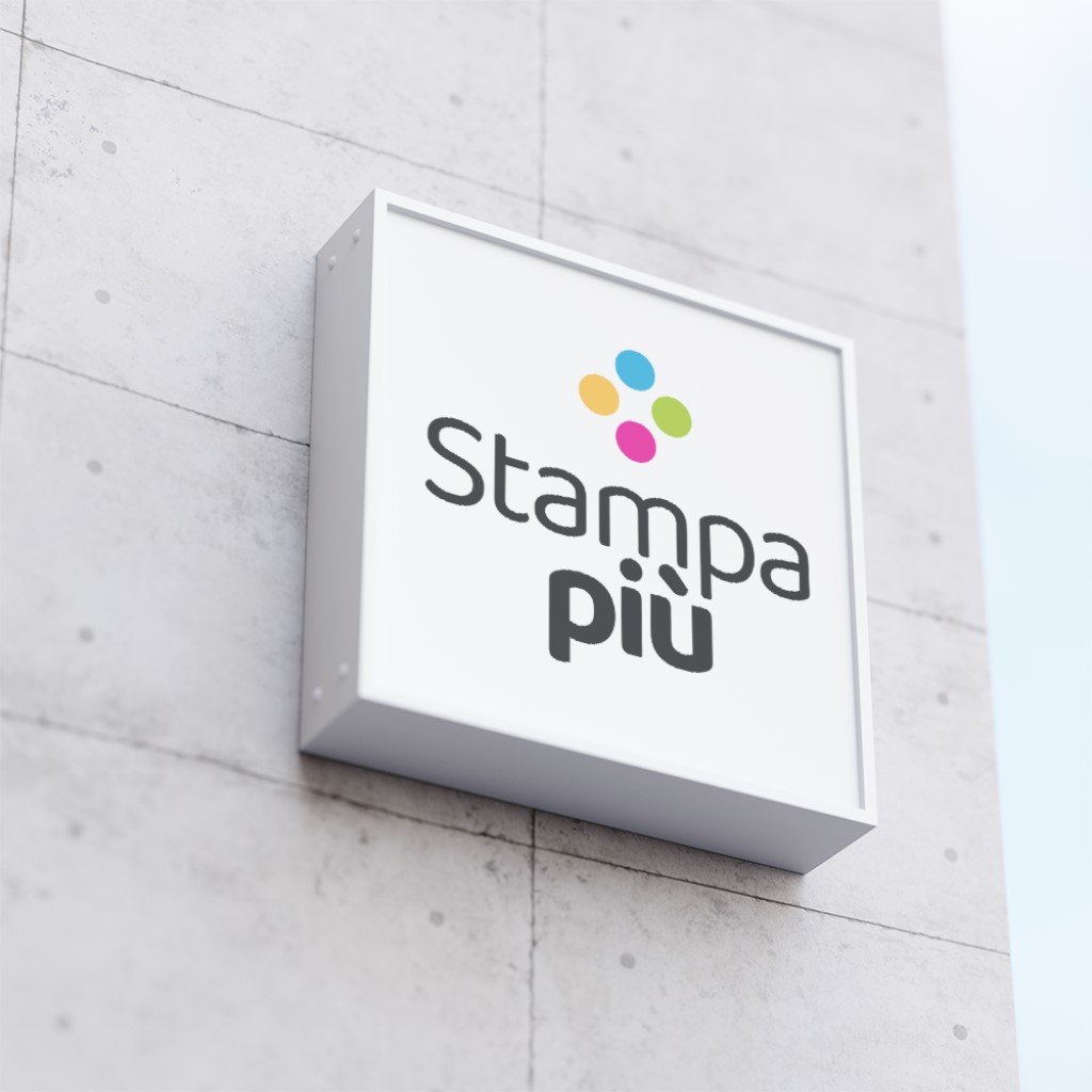 insegna a parete monofacciale luminosa in plex a colori2stampa - grande - formato - stampa - piu - modica - ragusa Stampa più 28