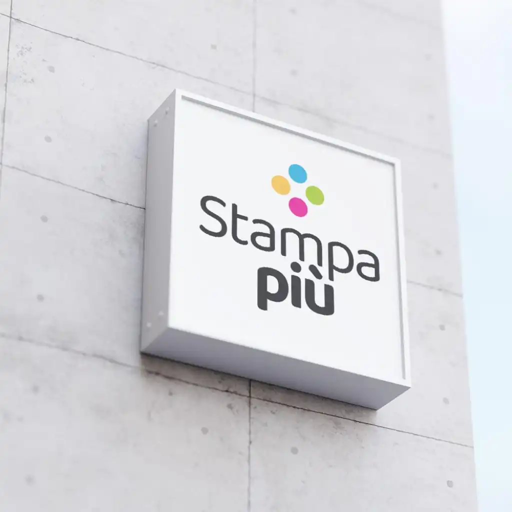 insegna a parete monofacciale luminosa in plex a colori2stampa - grande - formato - stampa - piu - modica - ragusa Stampa più 28