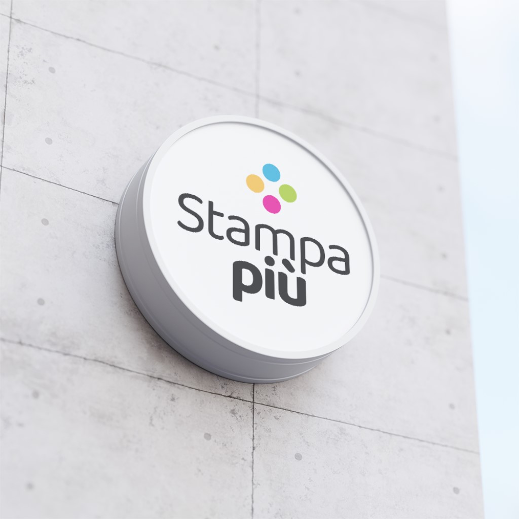 insegna luminosa monofacciale in plex rotonda a colori1stampa - grande - formato - stampa - piu - modica - ragusa Stampa più 29