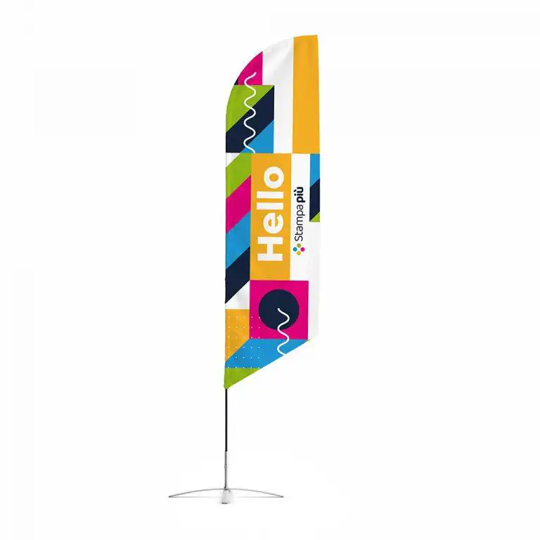 bandiera a vela personalizzata, modello wind - beach flag