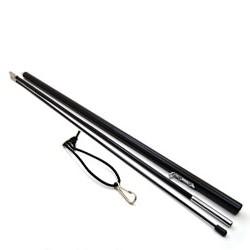 2 Aste Telescopiche Per Bandiere In Acciaio Inox 3m - Con 8 Clip E Manico Antiscivolo In Spugna - Per Campeggio, Viaggi, Concorsi E Insegnanti