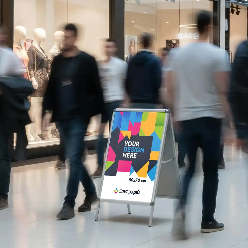 Cavalletto pubblicitario bifacciale 50x70 cm