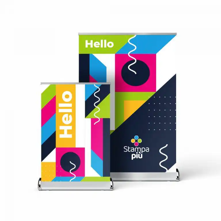 roll up da tavolo o bancone in formato A3 e A4