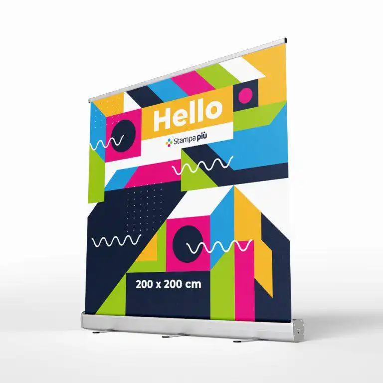 roll up avvolgibile maxi formato cm 200x200