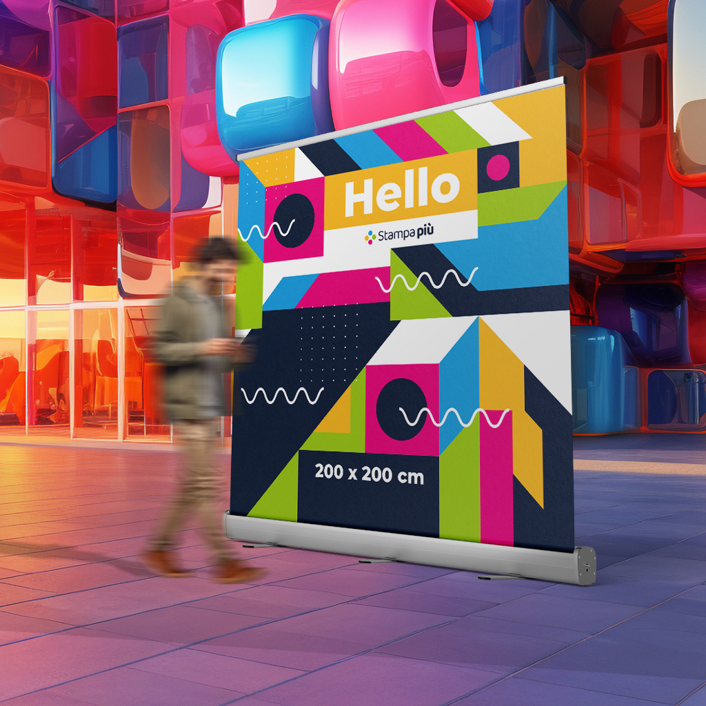 Roll Up XXL 200x200 cm monofacciale - immagine 2