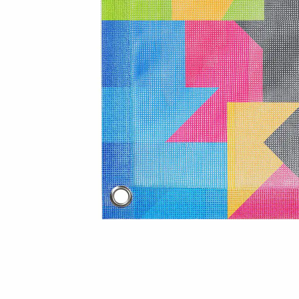 striscione microforato personalizzato con occhielli