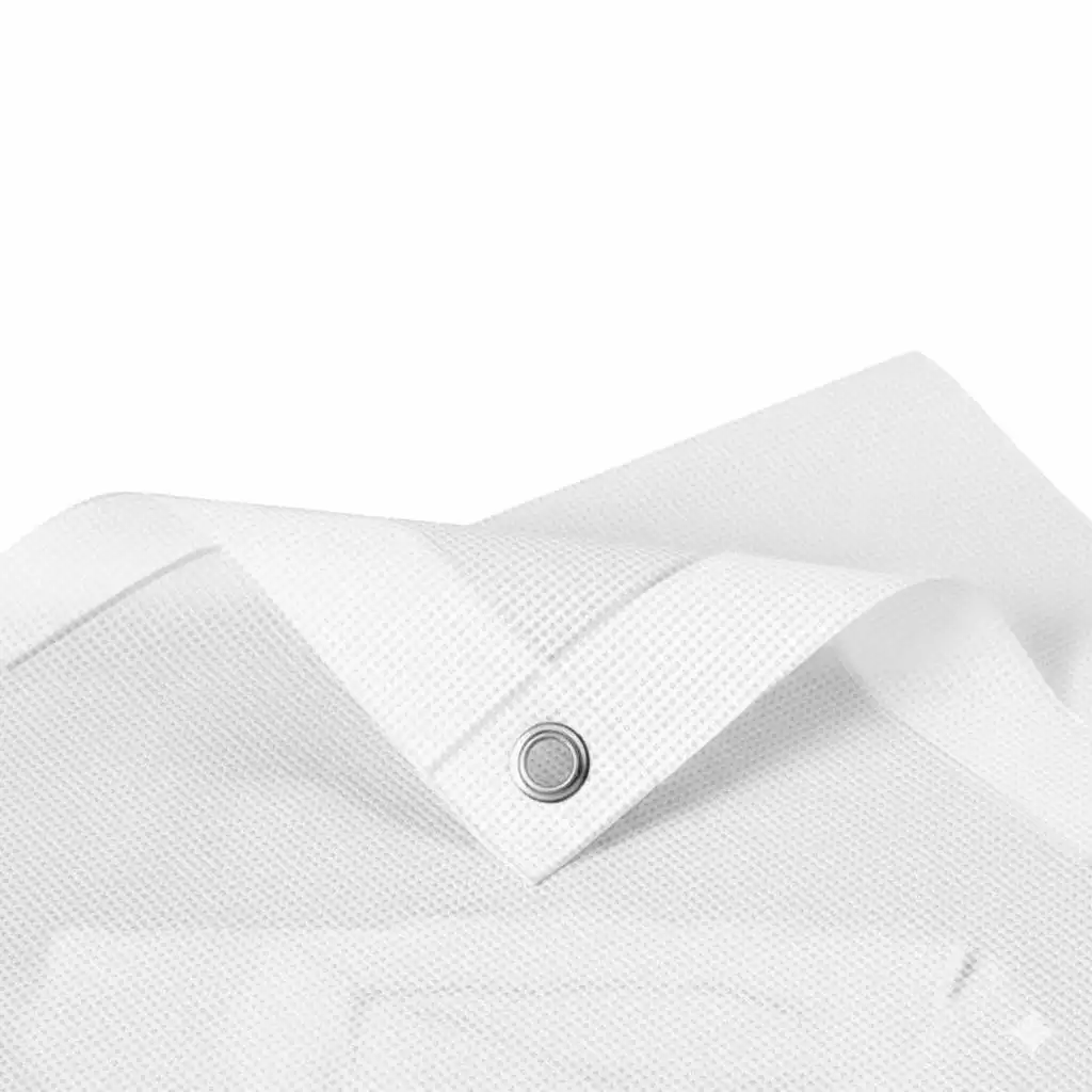 striscione mesh con rinforzi e occhielli