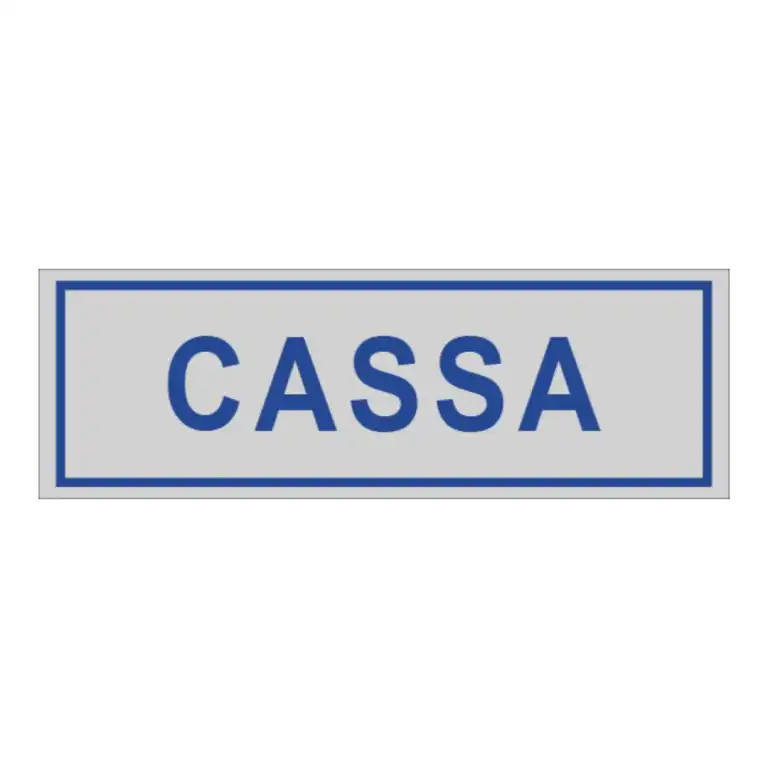 cartello cassa
