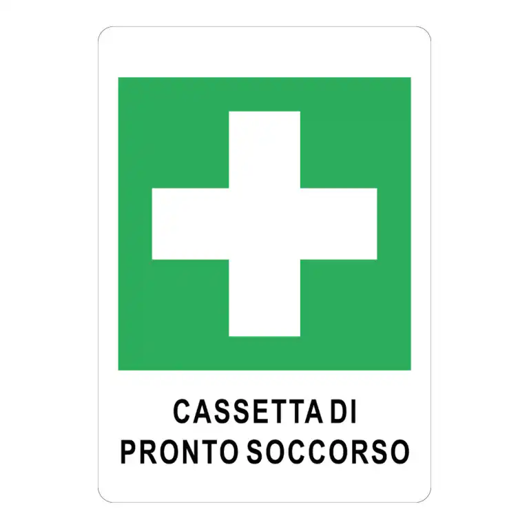 cartello cassetta di pronto soccorso