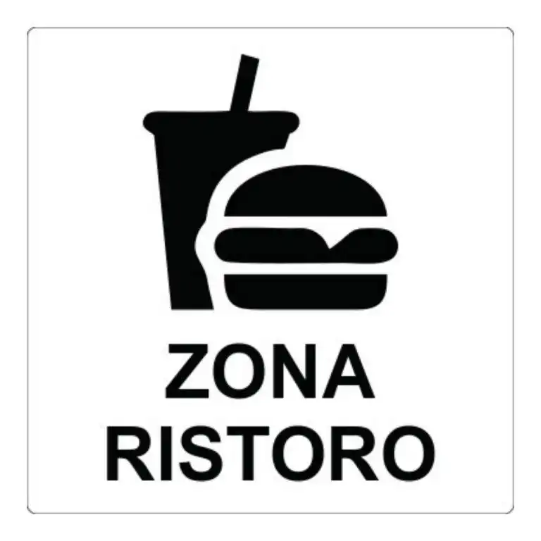cartello zona ristoro