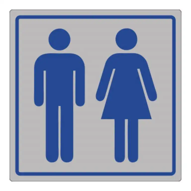 cartello toilette uomo donna