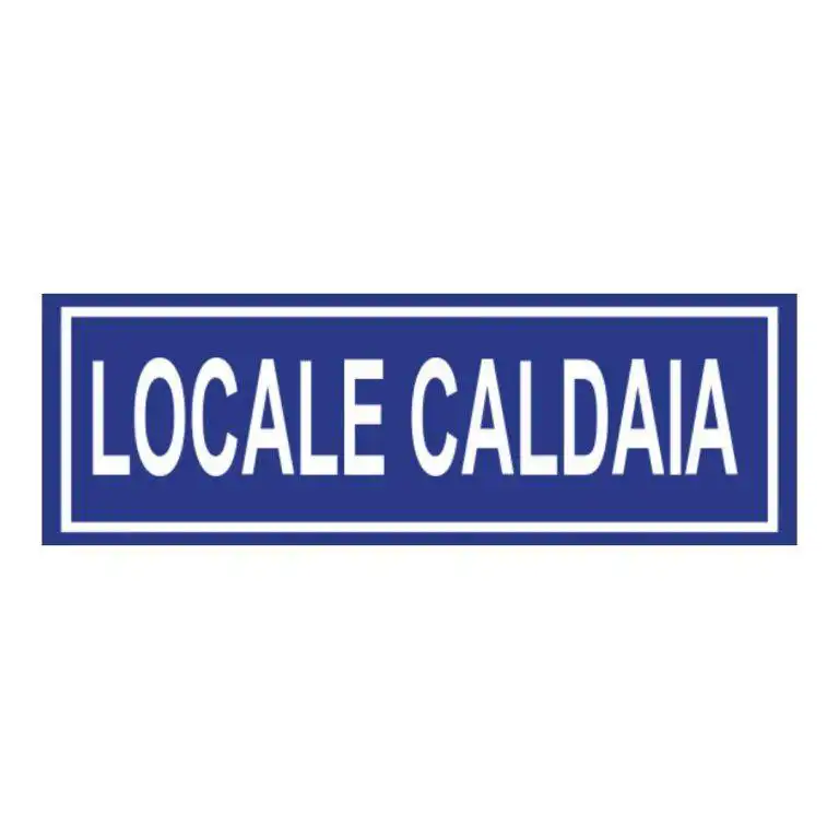 cartello locale caldaia