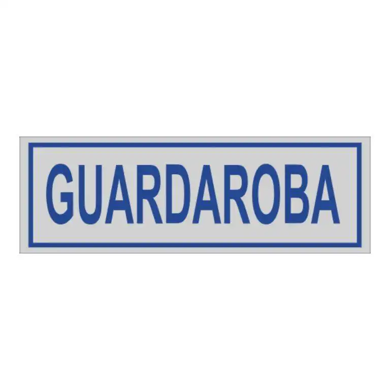 cartello guardaroba