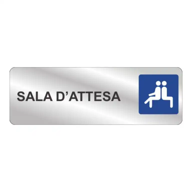 cartello sala d'attesa