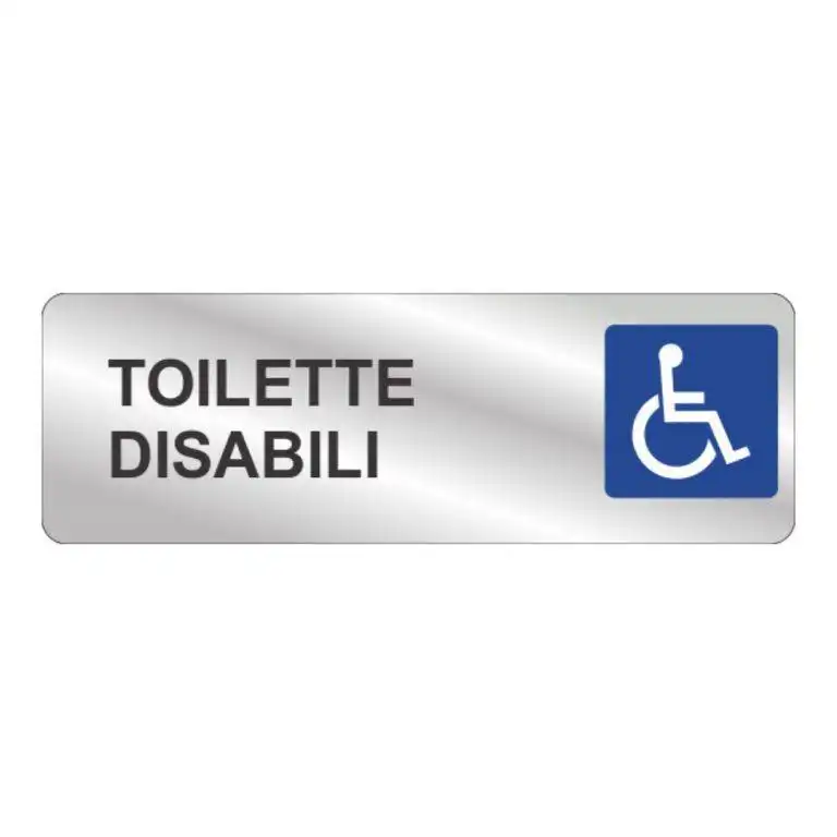 cartello toilette disabili