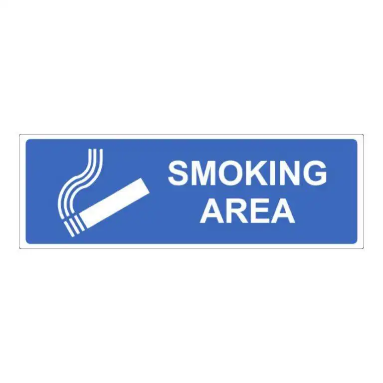 cartello area fumatori