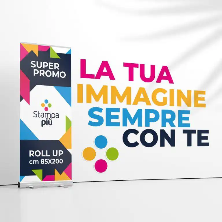 Promozione Roll Up 85×200 cm personalizzato – In Offerta