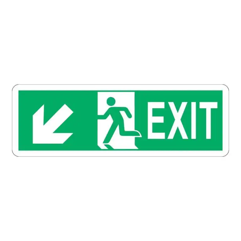 cartello uscita di emergenza exit