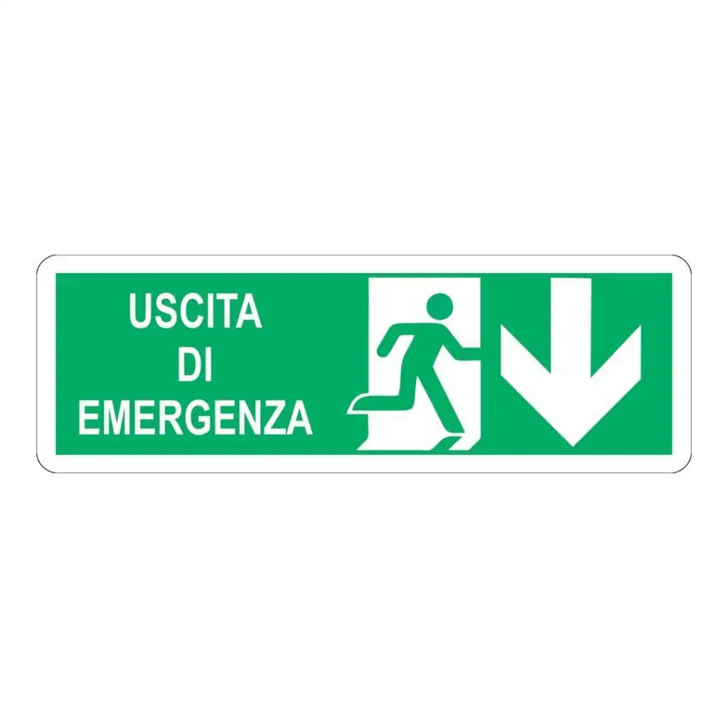 cartello uscita di emergenza