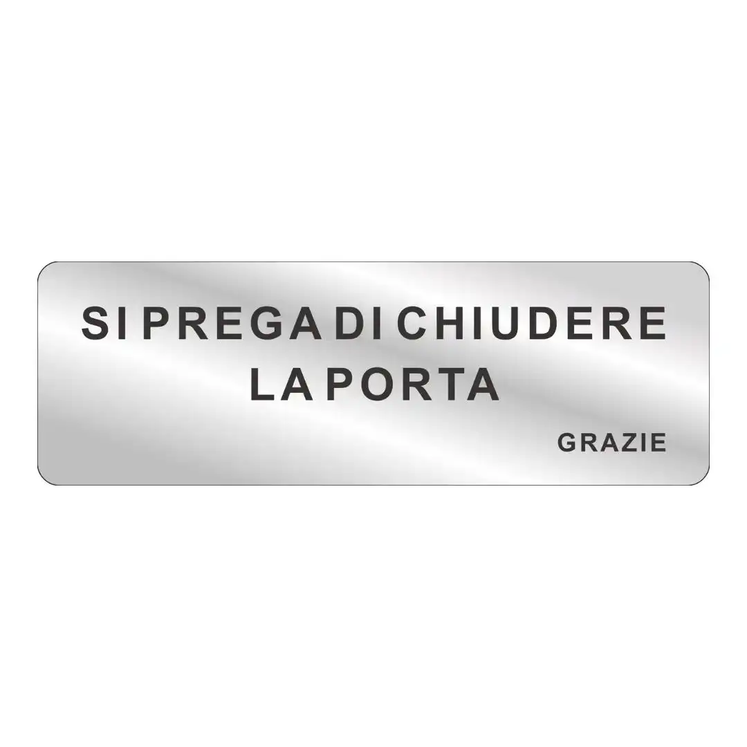 Cartello Personalizzato In Alluminio 52x11 Cm: Scegli Design E Scritta - Resistente Per Esterno
