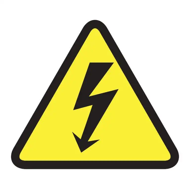 cartelli quadrati Pericolo, rischio elettrico