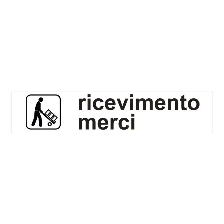 cartello Ricevimento merci
