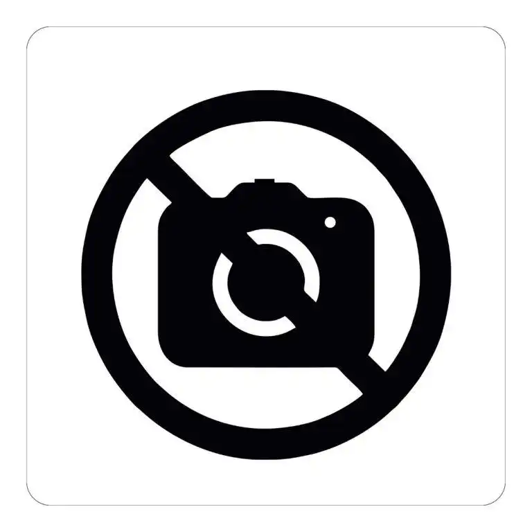 cartello divieto di fotografare