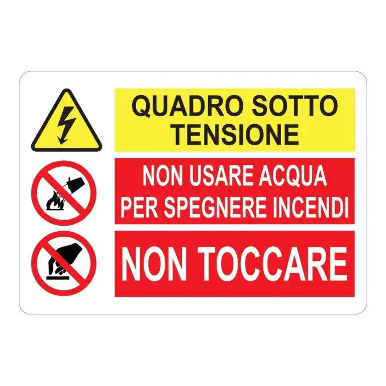 cartello quadro sotto tensione