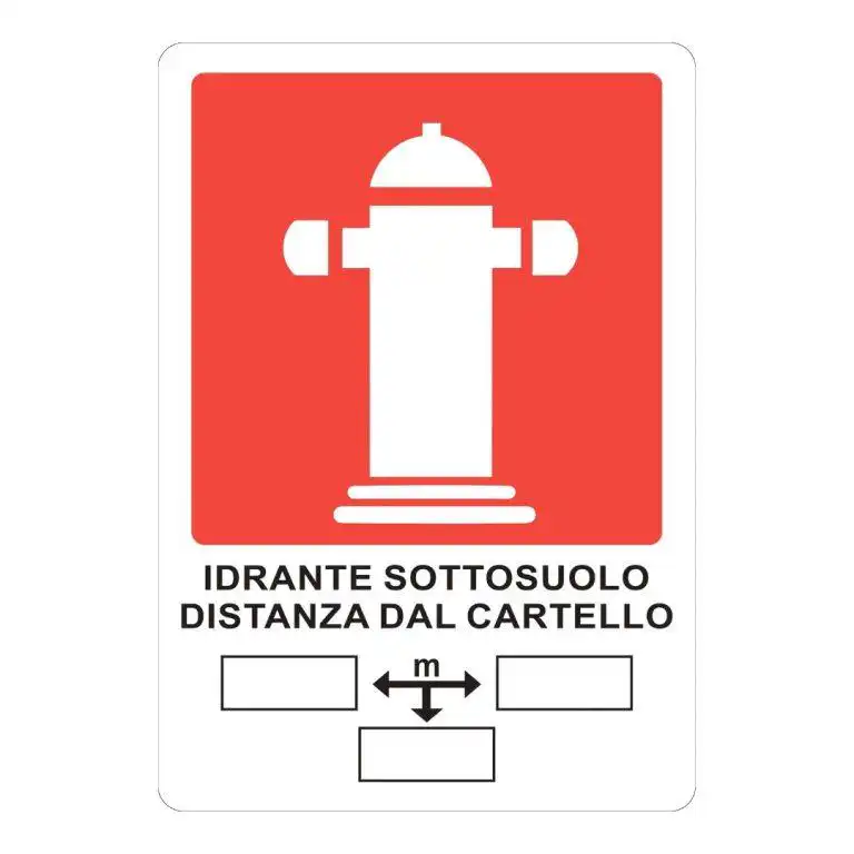 cartello idrante sottosuolo