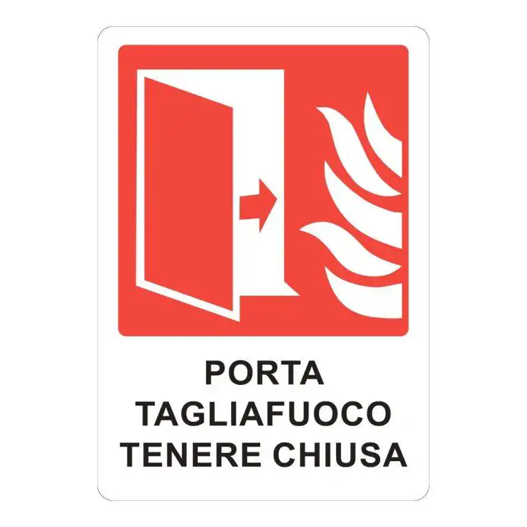 cartello porta tagliafuoco