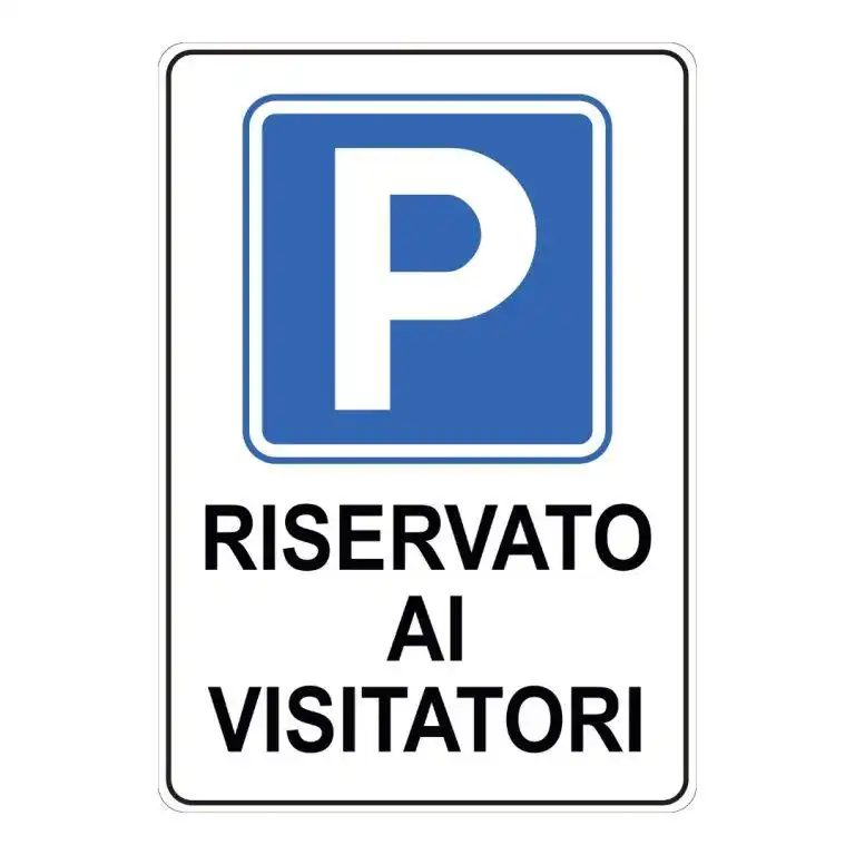 cartello Parcheggio riservato ai visitatori