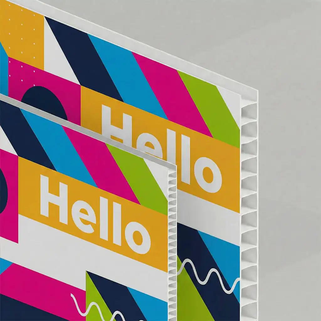 Pannelli in polionda personalizzati in polipropilene alveolare, leggero ed economico per cartellonistica, segnaletica e comunicazione temporanea indoor e outdoor.