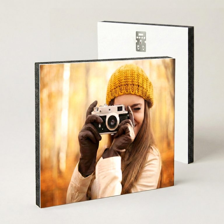 fotoquadro su pannello piuma nero